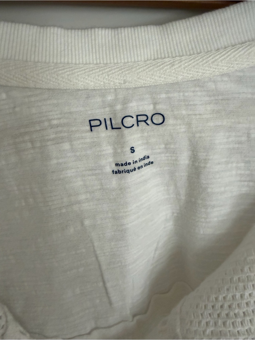 NWT pilcro Anthropologie boxy crochet babydoll blouse white small - Picture 3 of 7
